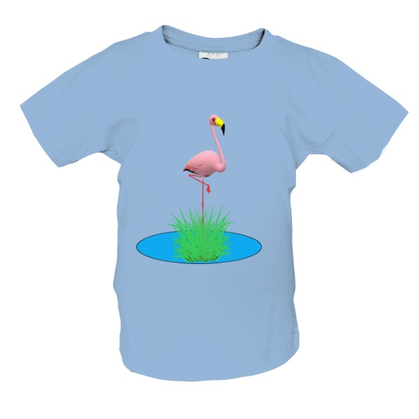 Tričko s potiskem Dětské tričko s plameňákem