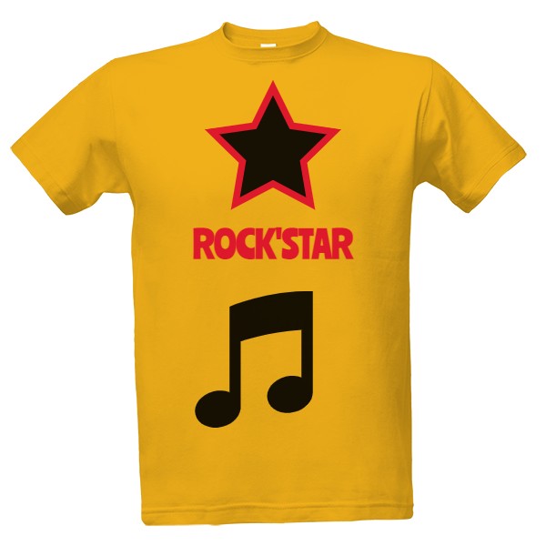 Tričko s potiskem Hvězda jménem Rock