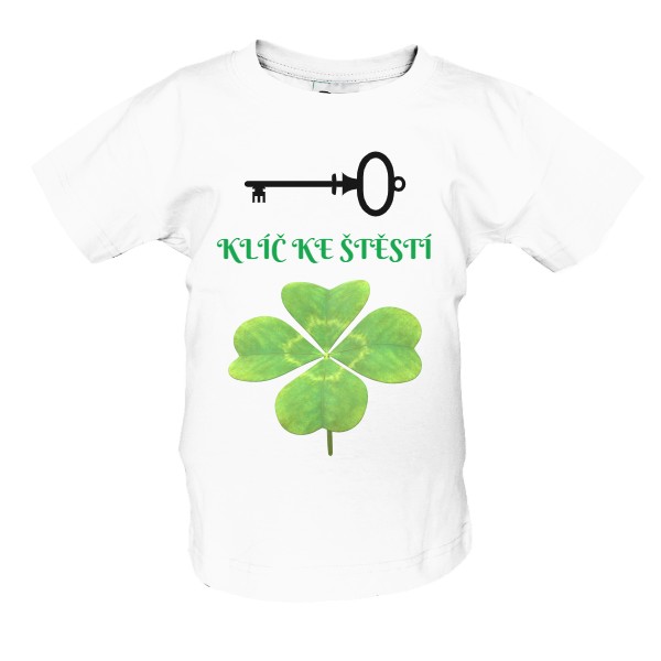Tričko s potiskem Klíč ke štěstí