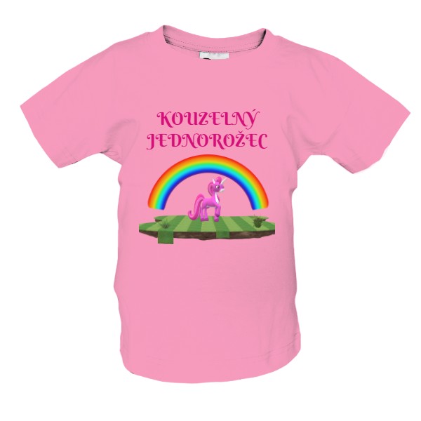 Tričko s potiskem Kouzelný jednorožec