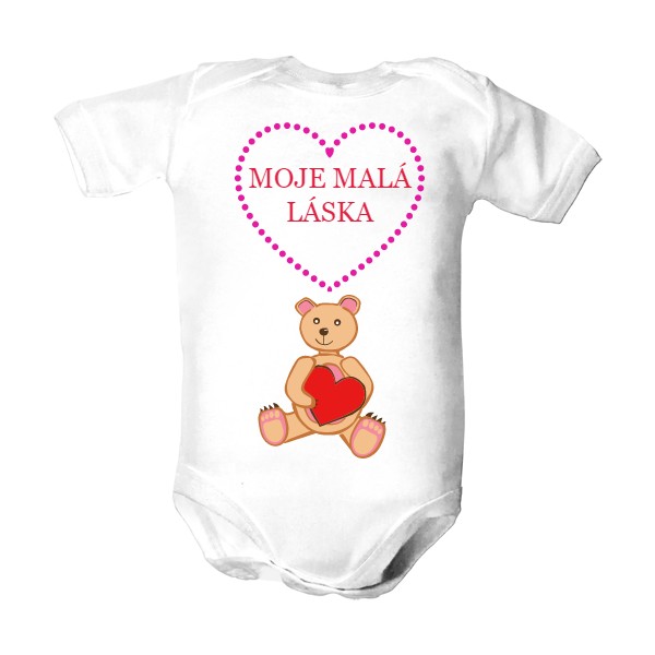 Dětské body  s potiskem Moje malá láska