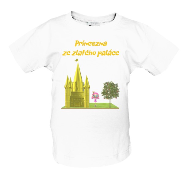 Tričko s potiskem Princezna ze zlatého paláce