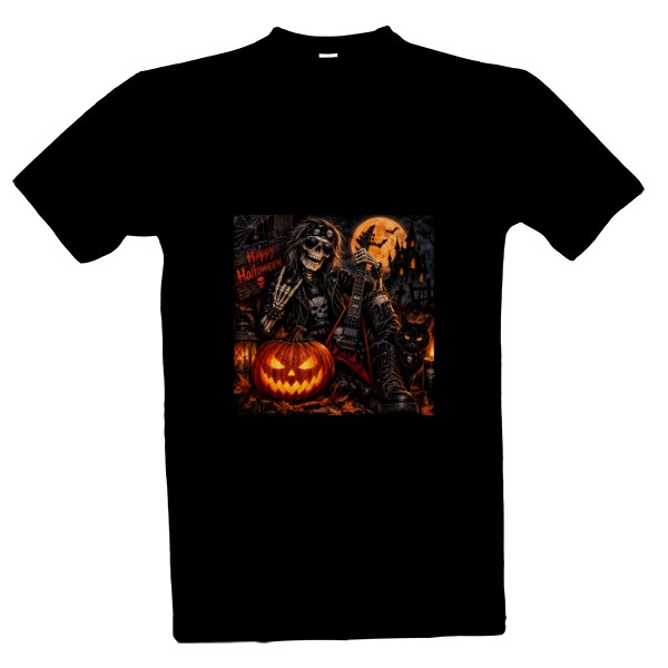 Tričko s potiskem Rockový halloween