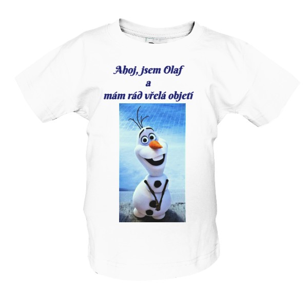 Tričko s potiskem Roztomilý sněhulák Olaf