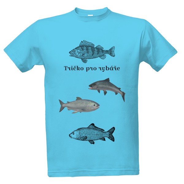 Tričko s potiskem Rybářské tričko